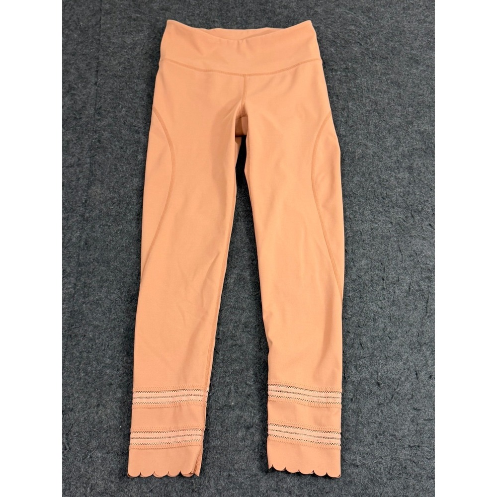 FP Movement by Free‎ People XS Peach Nude Leggings with Scallop Detail Workout